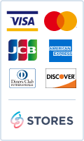 VISA、Mastercard、SAISON、JCB、American Express、Diners Club、Discover STORESでクレジットカード決済
